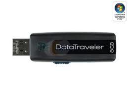 PEN DRIVE DATA TRAVELER KINGSTON 100 8 GB USB PRETO.