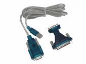 Cabo Conversor USB/Serial (DB9, DB25, RS-232) - Hitto