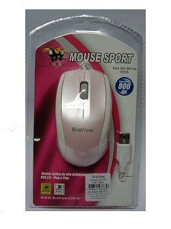 MOUSE ÓPTICO BRAVIEW PS2 MO-M8 ROSA