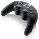 Controle Joystick Dual Shock JS043 Preto p/ PS2 c/ Vibração.